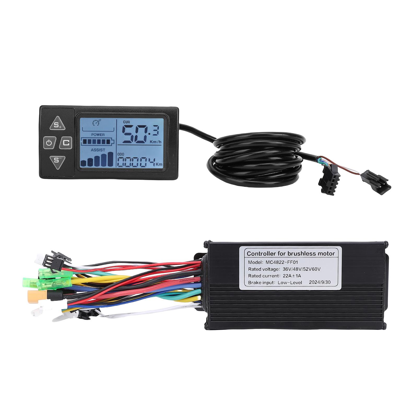 Igeteck Dark 22A Sine Wave 3 Mode Controller And S861 Lcd Display Meter For Electric Bike Modification