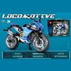 MOC City Technical Motorcycle Moto Car Model Building Blocks Racing Motobike Vehicles Bricks Toys for Kids Teenagers DIY Gifts