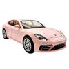 Porsche Panamera 1:Modèle de voiture miniature en métal moulé à l'échelle 24, Rose