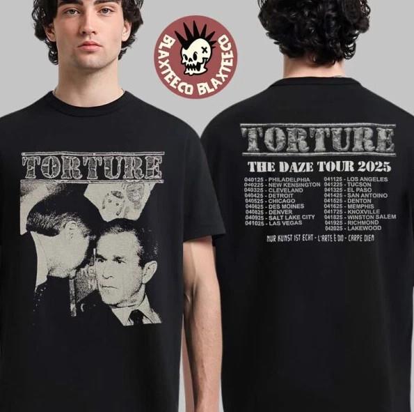 Torture The Daze Tour 2025 Tour Merchandise Two Sides Unisex T-Shirt Unisex T-Shirt XXXXL