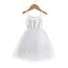 Mädchen-Hosenträgerkleid, Rippennähte, Ballett-Tanzrock, Netzrock, Prinzessinnenrock, Tutu-Rock