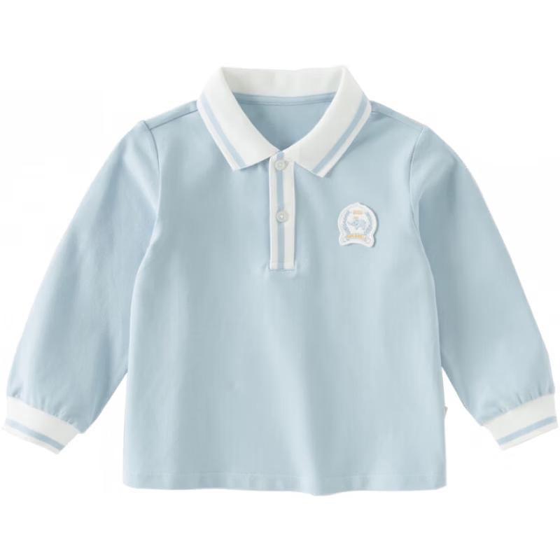 DAVE & BELLA Boys' Long-Sleeve Polo T-shirt