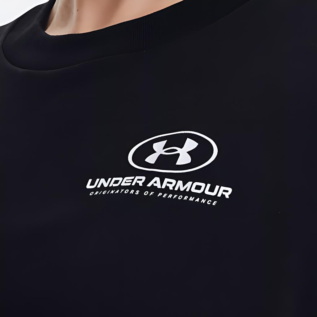 Under Armour Loose Training Sports T-Shirt Women Tops Black 1363206-001