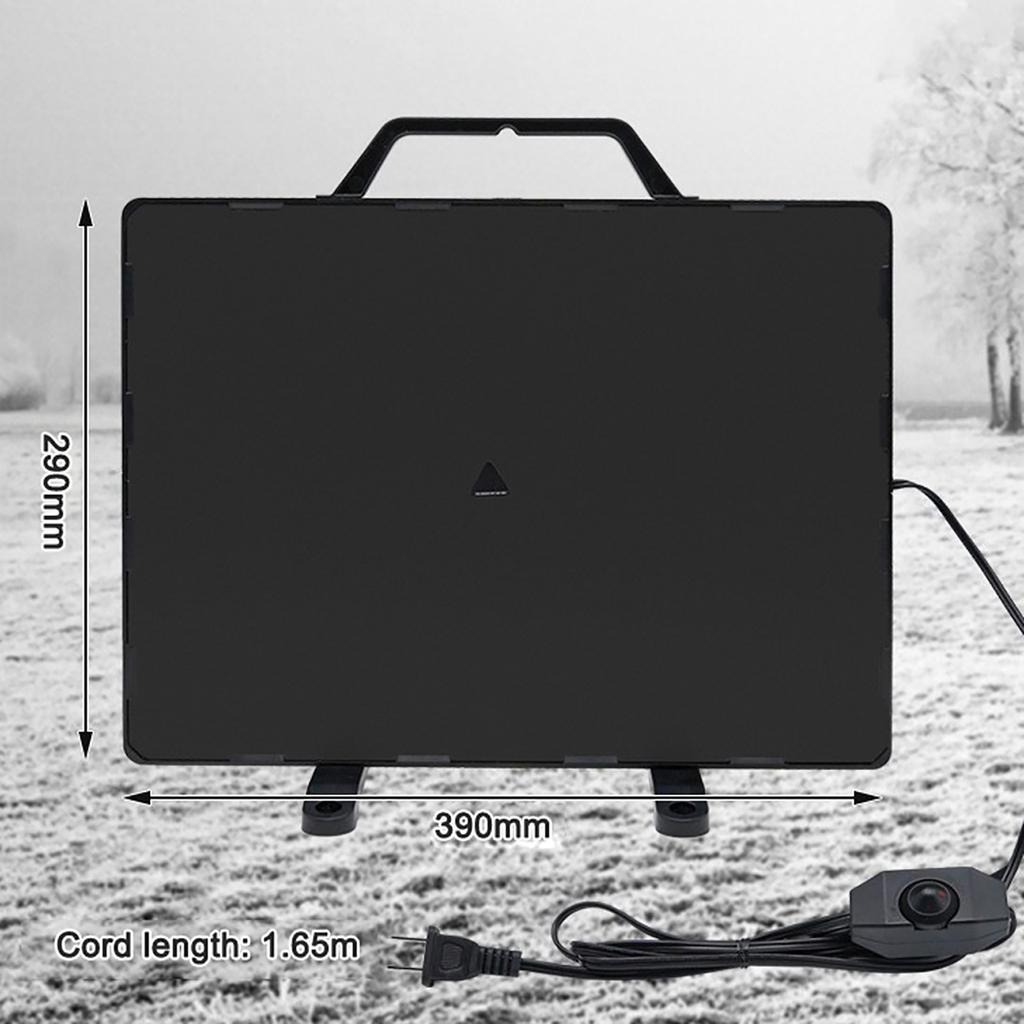 Thermostatic Chicken Coop Heater 160W Poultry Heating Panel 0-99 Celsius    Temperature Winter Farm Radiant Heating Board Stainless Steel Hea