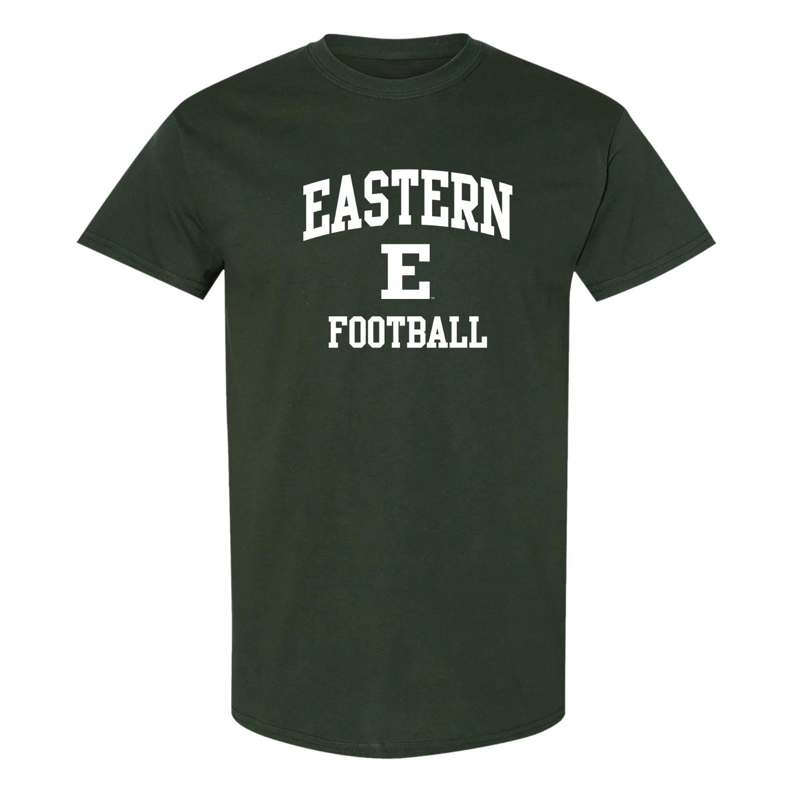 Eastern Michigan Arch Logo Football T-Shirt - Forest XL
