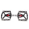 1 Pair Bike Pedals Aluminum Alloy Black Hollowed Non Slip Mountain Road Bicycle Accessories