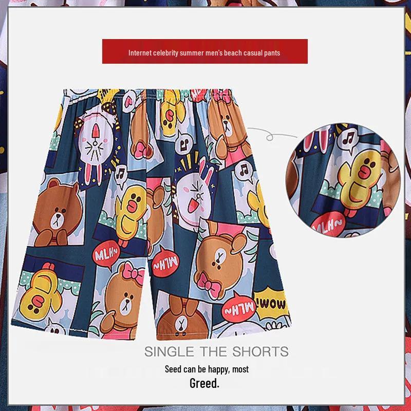 2023 Spring/Summer Women's Casual Cotton Rayon Beach Shorts - Non-Fading, Versatile 5-Point Design for Home or Outdoor Wear.