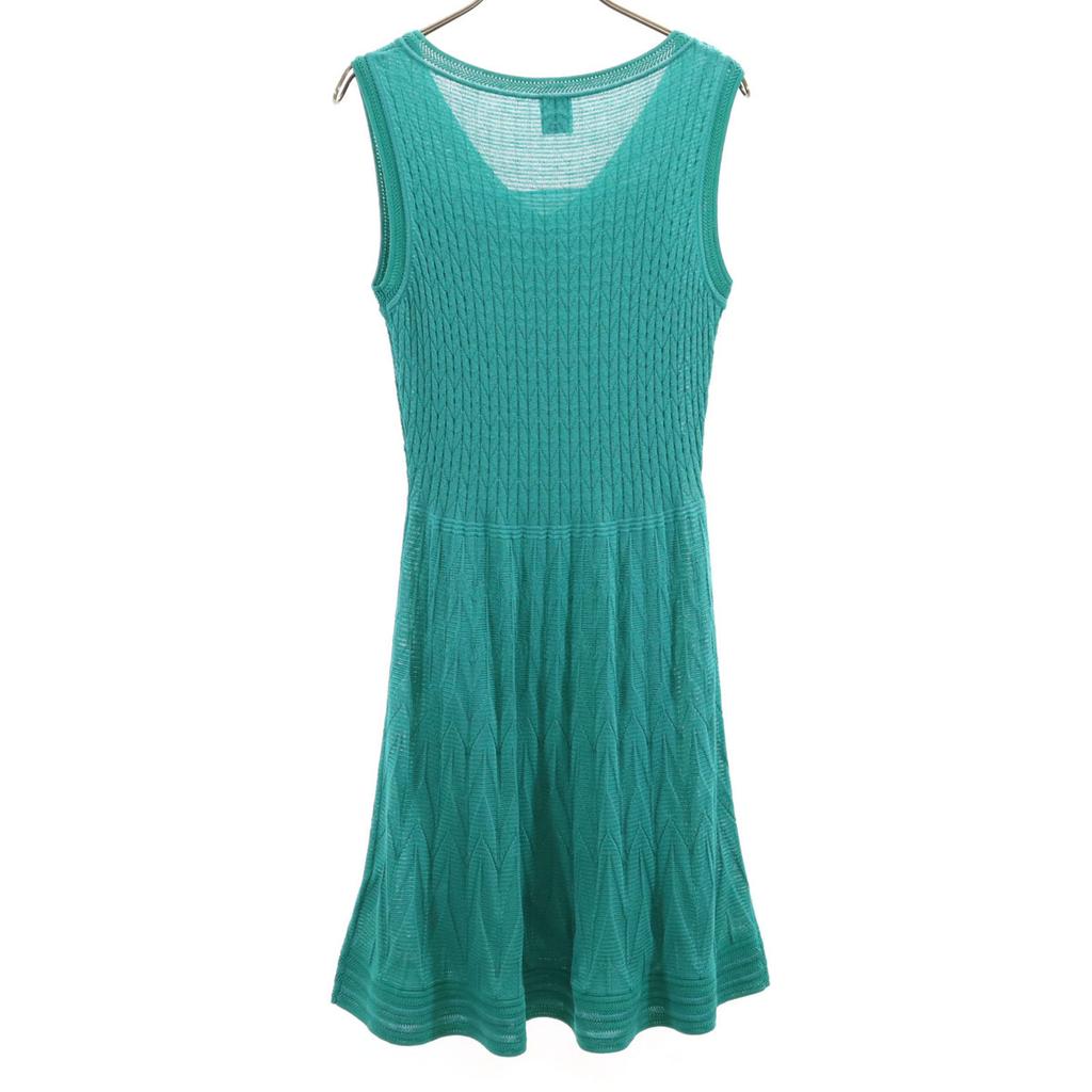 Missoni Overall handle No sleeve knit one piece 42 Emerald green Women Used