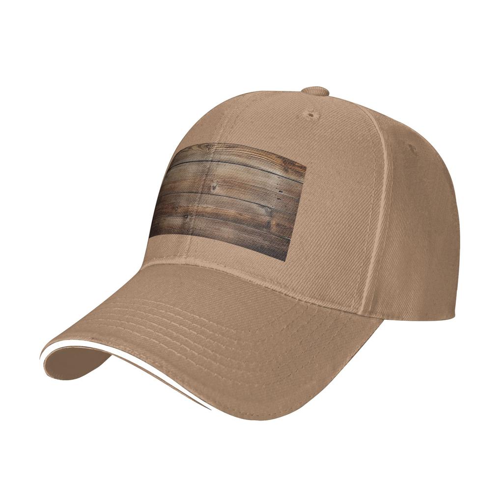 Wood Grain Retro Cap Casual Baseball Caps Adjustable Hat Hip Hop Summer Unisex Baseball Hats Customizable