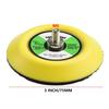 5pcs 3\ 75mm  Sanding Polishing Backing Pad M6 Thread For Air Sander New
