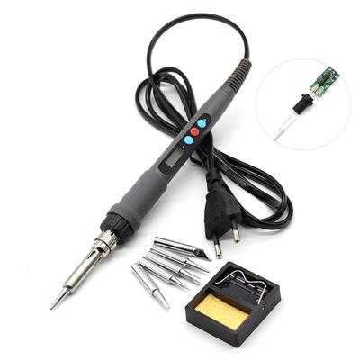 936d LCD Temperature Digital Electric Soldering Station EU Plug+5PCS Solder Tip Replace Station