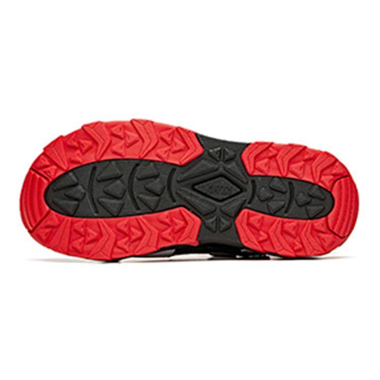 Anta Youth Breathable Mesh Sandals Kids sandals Black White Red A312126610A-2
