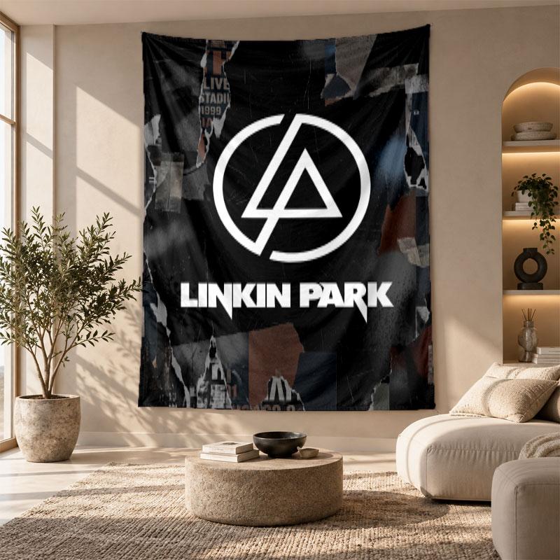 Decorative Tapestry,Linkin Park Printed Wall Art, Lightweight Wall Hanging For Bedroom Background