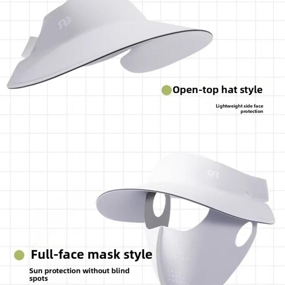Ultra-light Full Face Cover Ice Silk Material Sunscreen Hat Mask New Sun Cap and Mask  for Outdoors