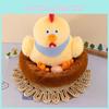 Adorable Plush Chicken Hen Toy With Soft Fabric And Cute Chick Nest Design