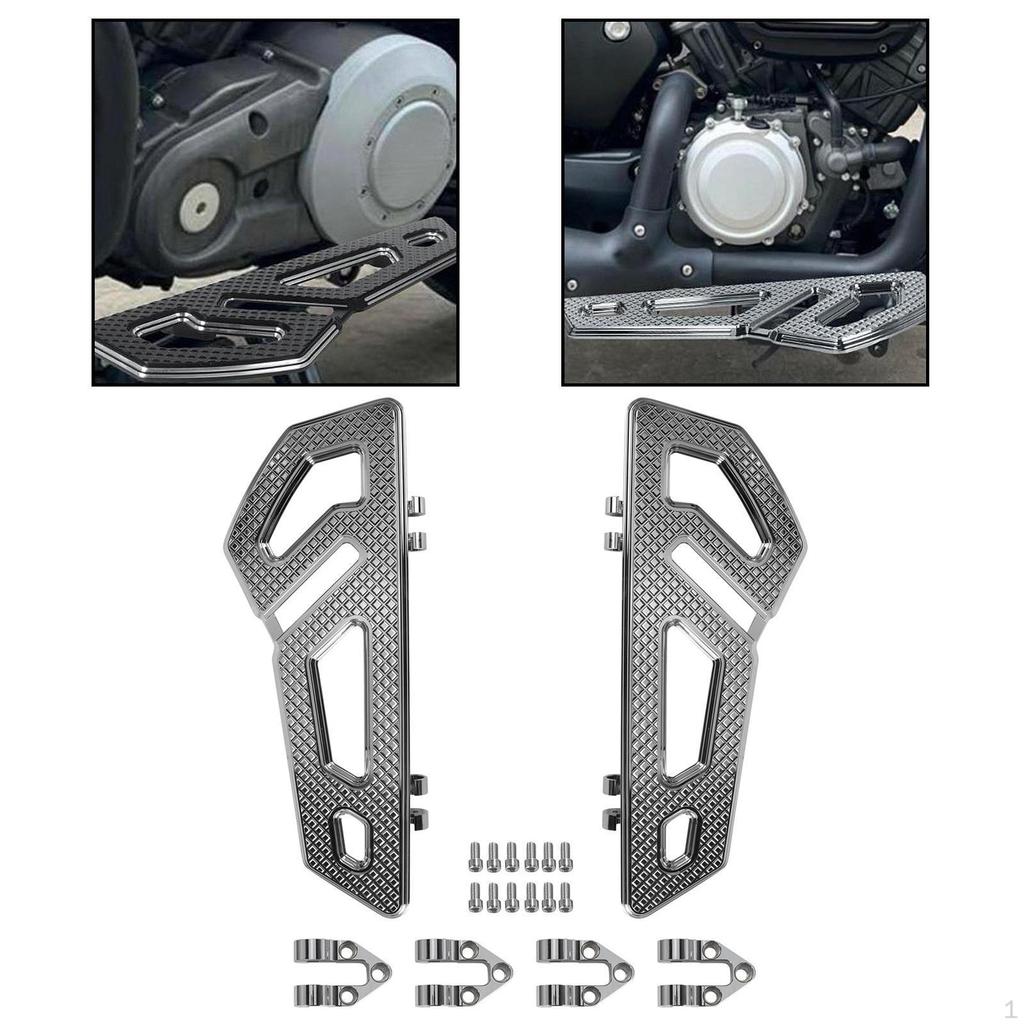 Motorcycle Driver Footboard Floorboards DIY Modified Pedal Parts Aluminum Alloy Footrest Footpegs