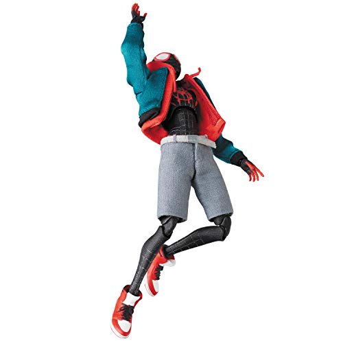Medicom Toy MAFEX No. 236 Spider-Man (Miles Morales) Renewal Ver. Pre-painted Action Figure, Approximately 130mm Tall