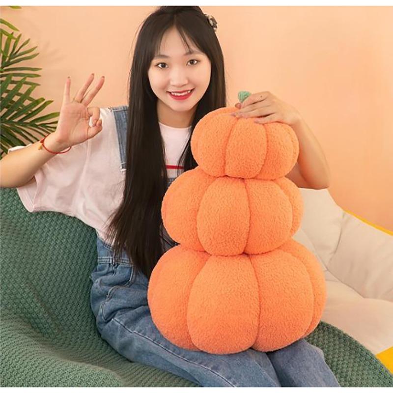 Coussin Décoratif Citrouille En Peluche - Coussin Halloween Et Thanksgiving - 20 Cm (plusieurs Couleurs) - Tissu Doux