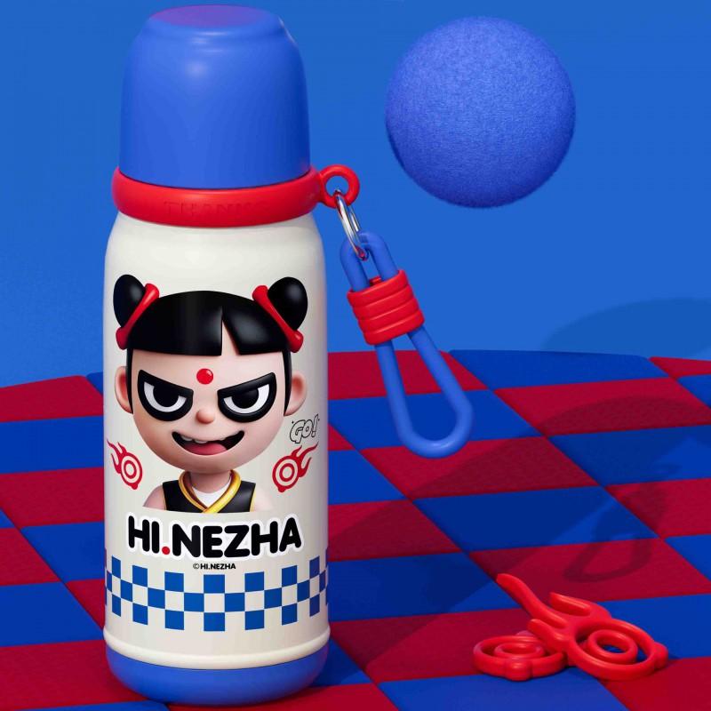 Licensed Neighbor Cartoon Kids Straw Water Bottle Double-Wall 316 Stainless Steel Insulated Cup Students