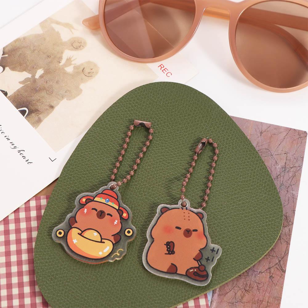 Cute Kapibara Bag Hanging Creative Capibara Pendant Lovely Capybara Keychain  Hanging Accessory