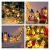 Christmas Tree Led Snow Globe Bulb String Lights For Indoor Outdoor White Warm
