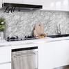 Heat Resistant Kitchen Backsplash Tiles 12PCS Imitation Marble Pattern Wall Stickers Self-Adhesive Waterproof EVA Scratch Decor for Home Tiles,