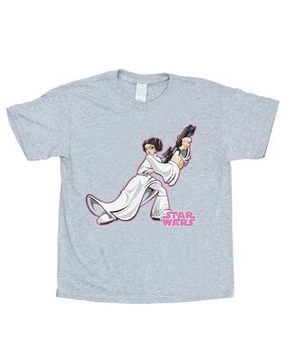 Girls Princess Leia Character Cotton T-Shirt