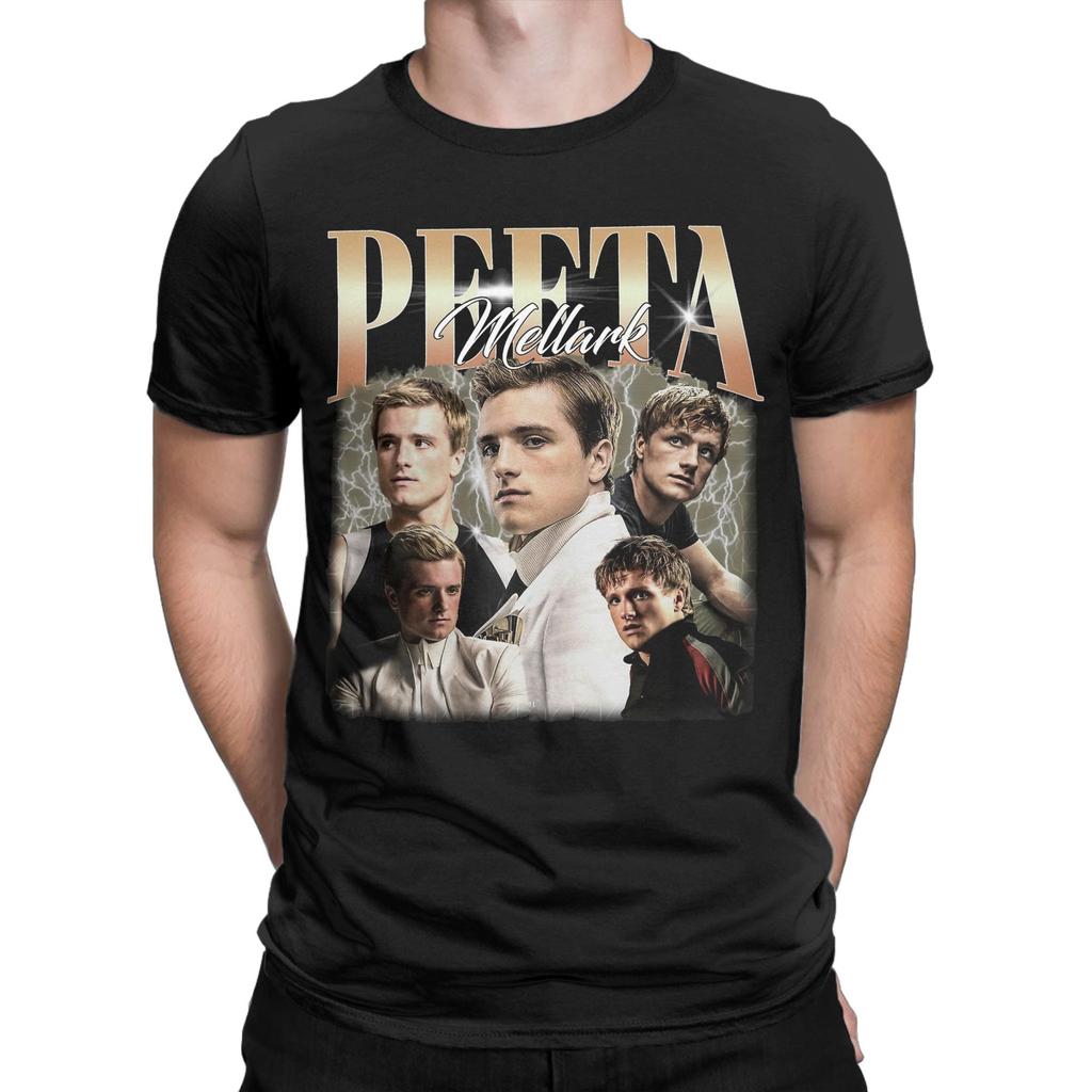 Peeta Mellark Limited Hunger Games TShirt for Men Fashion 100 Cotton Tees Round Neck Short Sleeve T Shirts Graphic Clothing