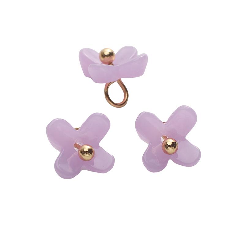 5Pcs Resin Osmanthus Pendant Charms For DIY Handmade Jewelry Making Finding Gifts