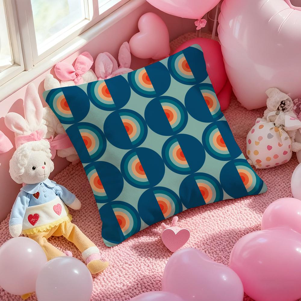 Modern color Mia style geometric pattern Cushion Pattern Printed Pillowcase for Living Room Sofa Cushion Cover & Bedroom Decor
