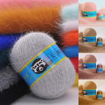 50+20g/set Lange Pluche Nerts Kasjmier Garen Voor Cardigan Sjaal Geschikt Anti-pilling