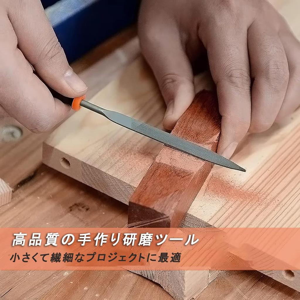 CUTEONEE Zestaw 12 sztuk pilników diamentowych i żelaznych do precyzyjnego ostrzenia noży i majsterkowania, z pędzelkiem i torbą do przechowywania, Metal, Obróbka drewna, Ostrzenie,