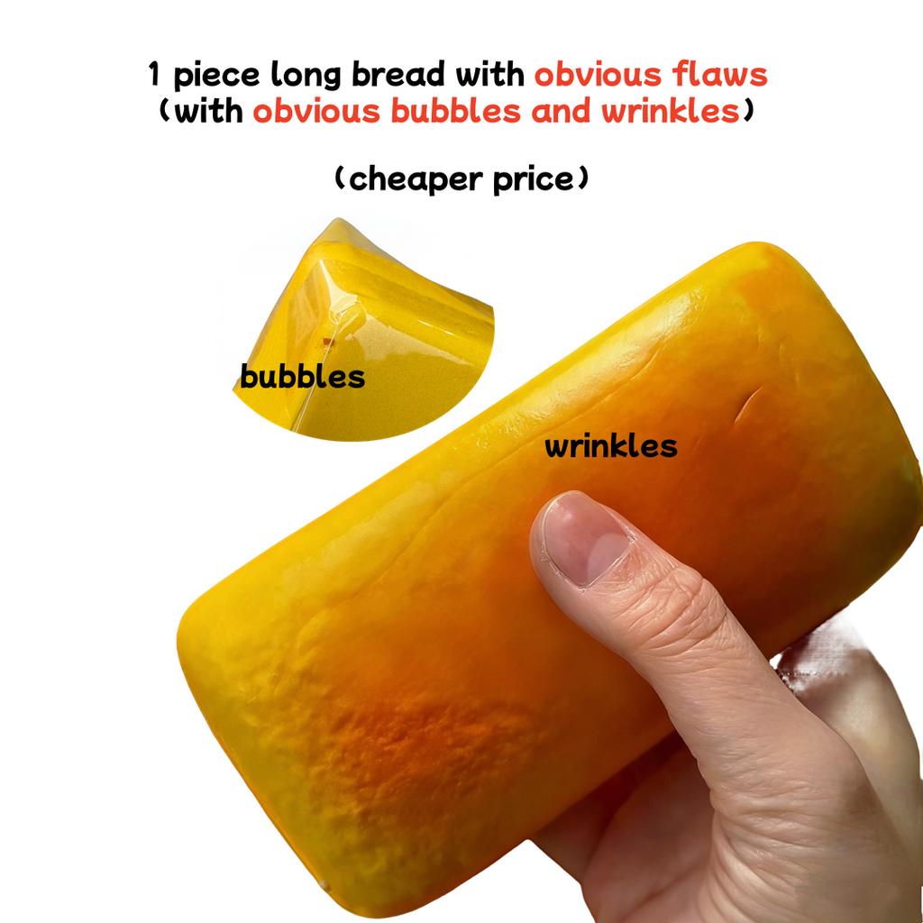 Giocattolo Spremibile Lungo Pane dall'Aspetto Realistico per Alleviare lo Stress, a Lenta Risalita, Sensoriale, Fidget Toys per Ansia Bambini Adulti Squeeze Toys