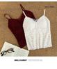 Fleece-Lined Lace Camisole with Chest Pad - Autumn/Winter Slimming Anti-Exposure Top