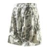 Men's Ink Wash Print Drawstring Casual Shorts Loose Streetwear Black White Bottoms