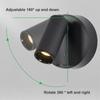 Kabellose Wandleuchte Magnetische Basis Touch Beside Lampe USB Wiederaufladbar Dimmbar Innenbeleuchtung Downlight LED Dekor Schlafzimmer Nacht