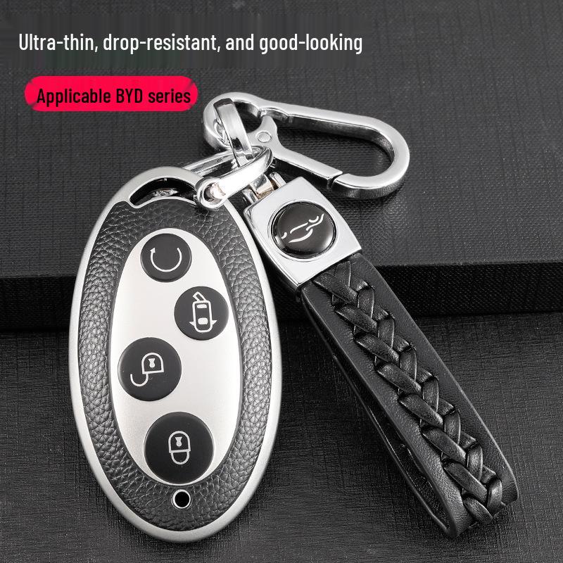 BYD Yuan Key Case for S7, Song Plus, Classic, Song Max, and Qin Pro - Full Coverage Key Shell Buckle