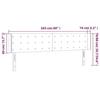 VidaXL Tête de Lit à LED Meuble de Chambre à Coucher Accessoire de Lit Double Tête de Cadre de Lit Intérieur Taupe 3123696