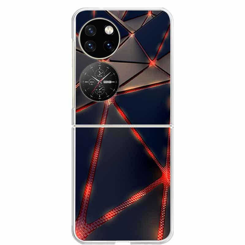 For Huawei P50 Pocket Case Transparent Clear Hard PC Phone Back Cover For Huawei P50 Pocket Cases P 50 Pocket 2022 Shells Capa