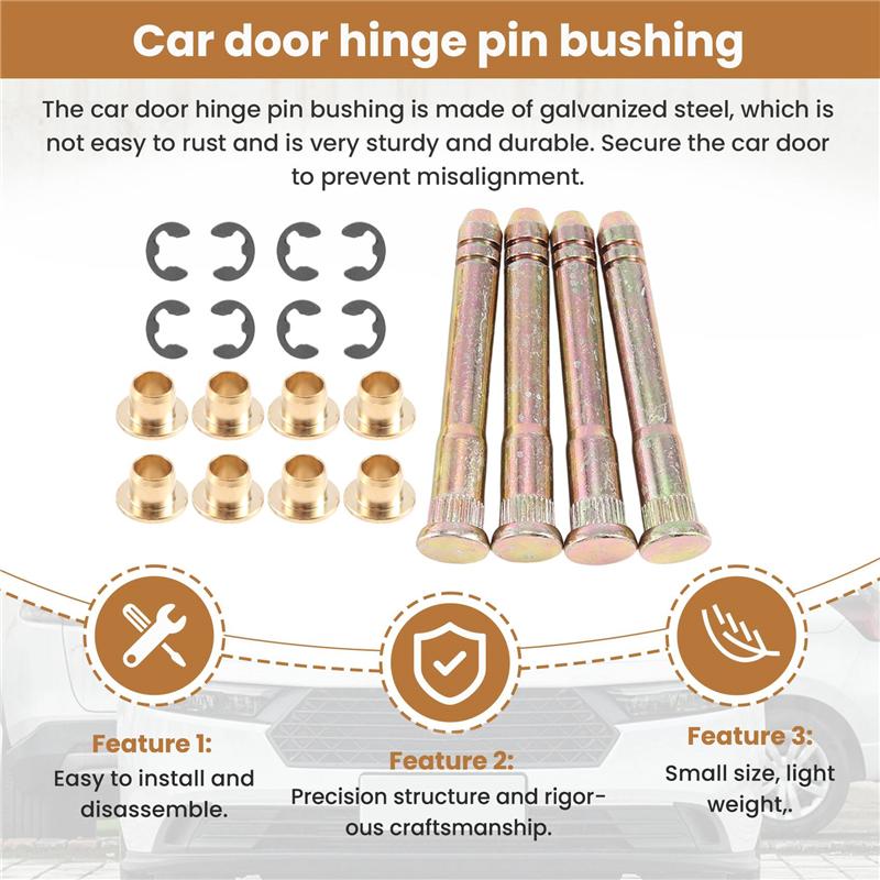 M63K-Car Door Hinge P Pin Bushing Repair Kit Fit For Honda Civic Accord Cr-V Crx Ek Eg