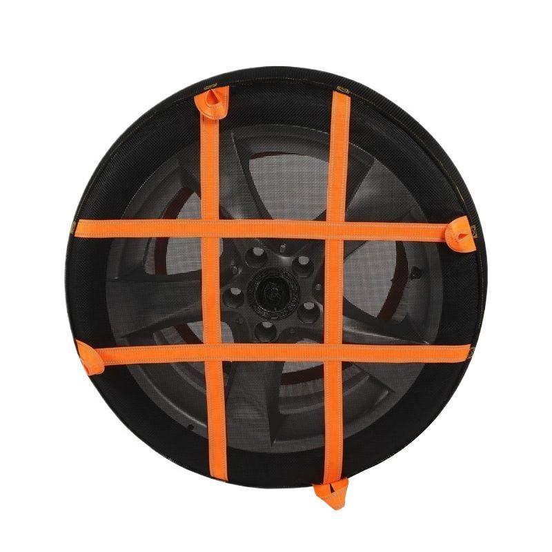 Schneekette Reifenkette Set Radbinder Gurte Autoreifen Ketten Winter Vollumwickelt Anti-Rutsch Socken Kette Anti-Rutsch Schnee Notfall