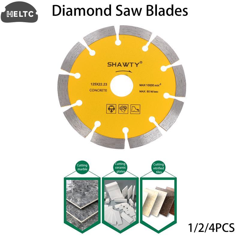 1/2/4Pcs Diamond 125MM Diamond Disc Saw Blades Cutting Blade Disk For Angle Grinder Cutting Marble Ceramic Granite Concrete Wood