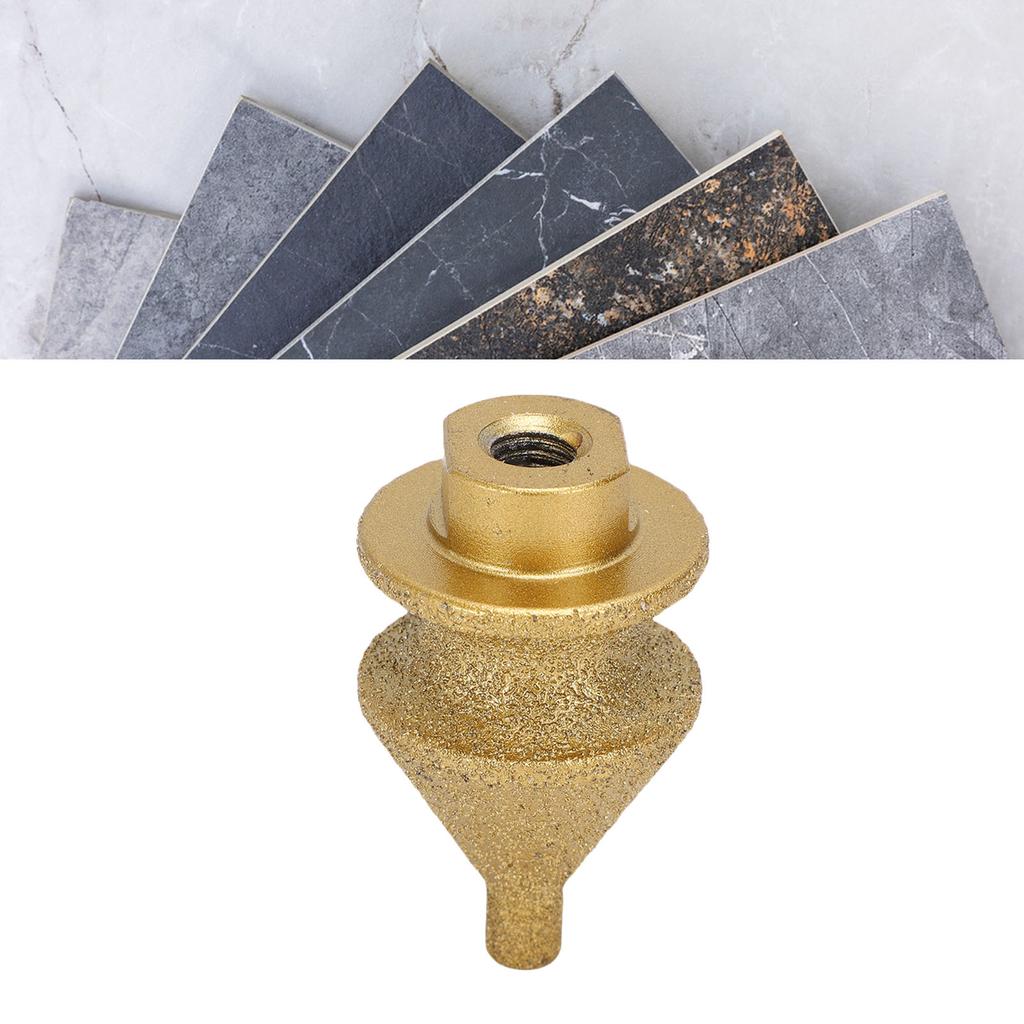 Step Chamfer Drill Bit Emery Brazed 10-38mm Multi Layer Tapered Cone Reamer for Metal Wood Concrete Tile Marble Engineered Stone