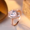Wish Luxury Rose Gold Diamond Ring Niche Light Luxury Elegance