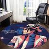 1 Stück Michael Joseph Jackson Büro Runder Teppich, Unter Bürostühlen Schlafzimmer Wohnzimmer Heimdekoration a1022304