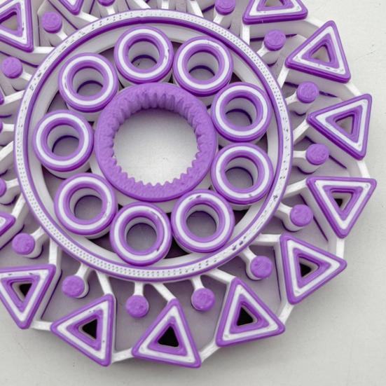 1/2 ks 3D tištěný Fidget Spinner Hračka Úleva od stresu Úzkost Děti Dospívající Dospělí Gyroskop na konečky prstů Přenosná Cestovní Senzorická Rotující Hračka
