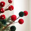 Flocking Lollipop Christmas Foam Ball Simulated Flower Arrangement Christmas Flowers Xmas Tree Decorations