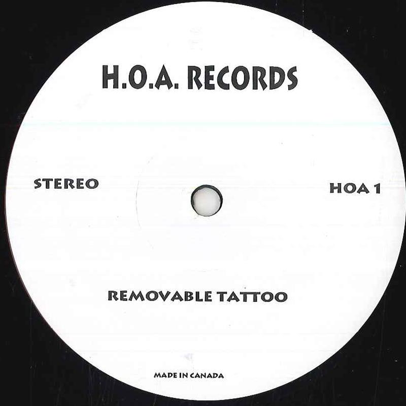 

12inch Record SADE Removable Tattoo HOA1 H.O.A. Records 1998 Canada Dance Electronica Used