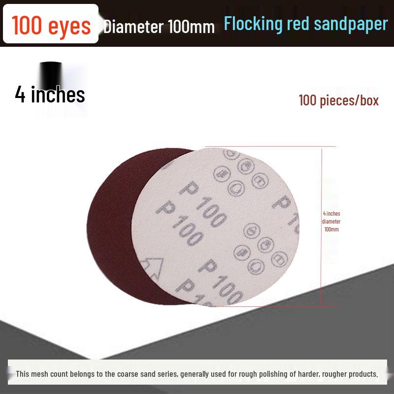 5-inch Self-Adhesive Flocked Sandpaper Disc for Sanding and Grinding (125MM)