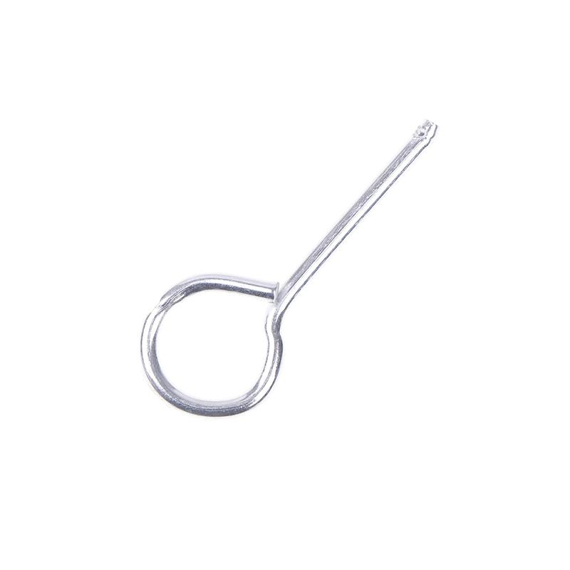 100 Stück Feuerlöscherzubehör, runder Eisenstift mit Loch, Ventil-Sicherheitsstift, Eisendrahtstift für Trockenpulver-Feuerlöscher